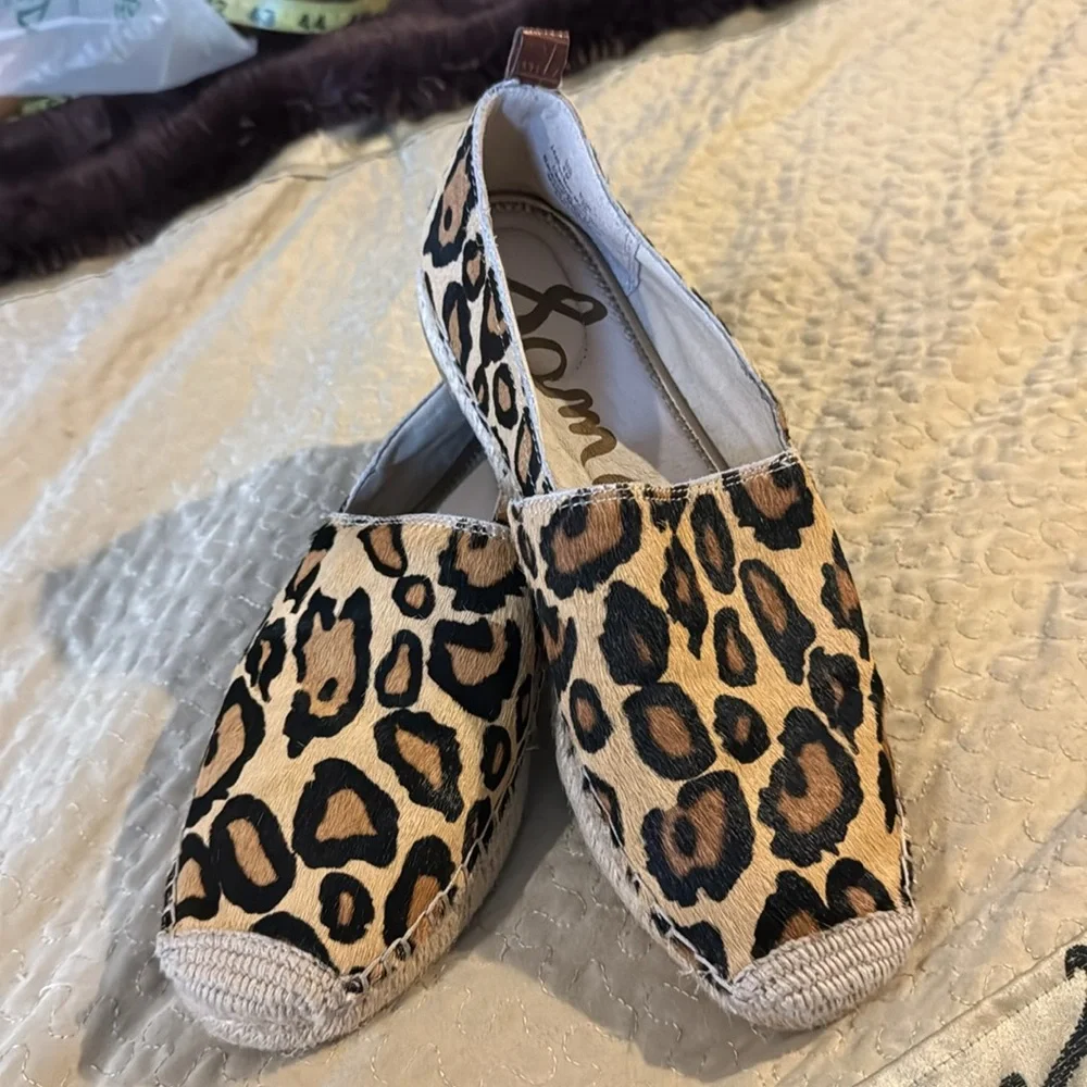 Sam Edelman Khloe Leopard Espadrille Flats